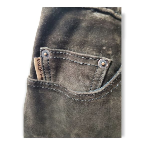 Skotts Suede Brown Pants Washable Suede Size 30 - Picture 2 of 8